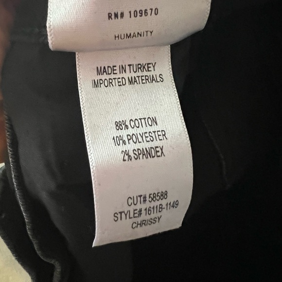 Citizens of Humanity Black High Rise Chrissy Jean - Picture 5 of 6